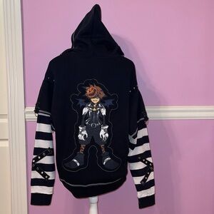 Kingdom hearts Halloween town sora jacket hoodie top emo mall goth gothic disney